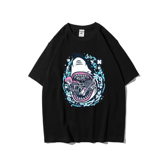 Shark Rock Black T-shirt